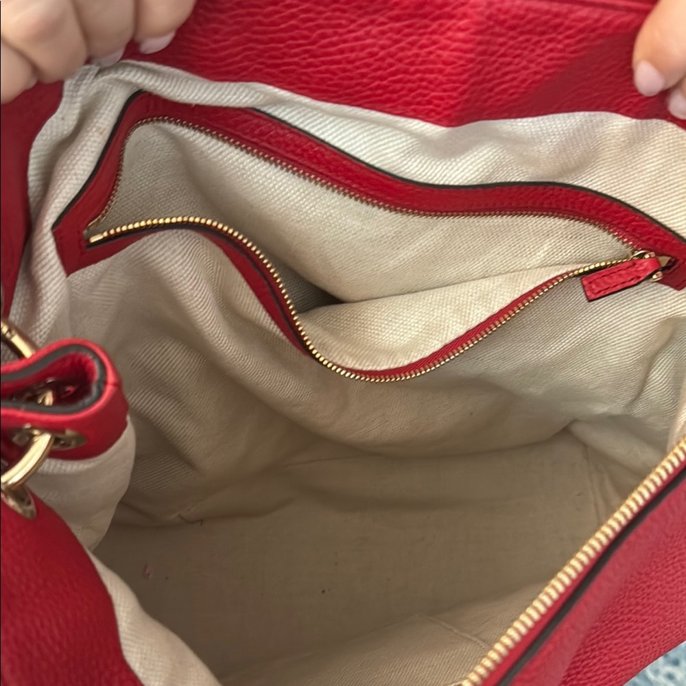 Gucci Red Soho Leather Hobo Bag - Picture 3 of 16